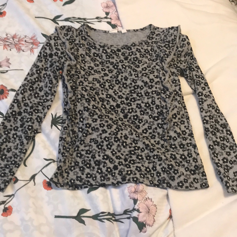 Black and grey Long Sleeved Shirt